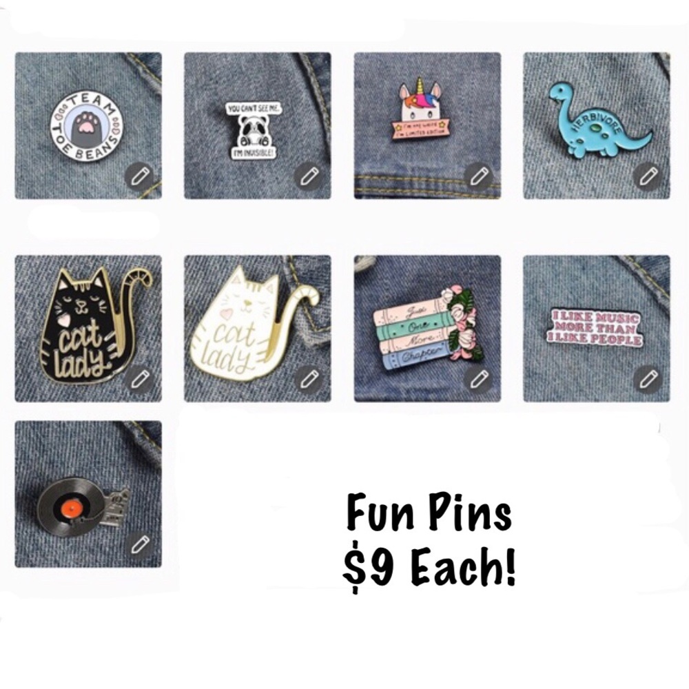 Graphic Pin (Choice of 1)